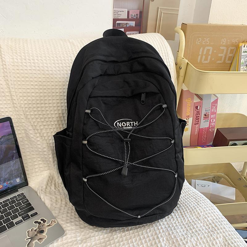 Cute Korean Version of High value New Versatile Bear Backpack Ins College Style Contrasting Color Large Capacity Travel Backpack