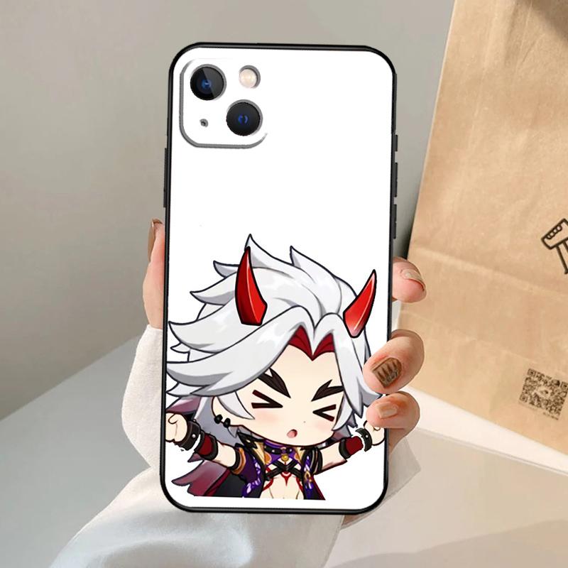 Genshin Impact Arataki Itto Phone Case For iPhone 17 Air 16 15 14 11 12 13 Pro Max 12 13 Mini 15 16 Plus 16e Cover Coque