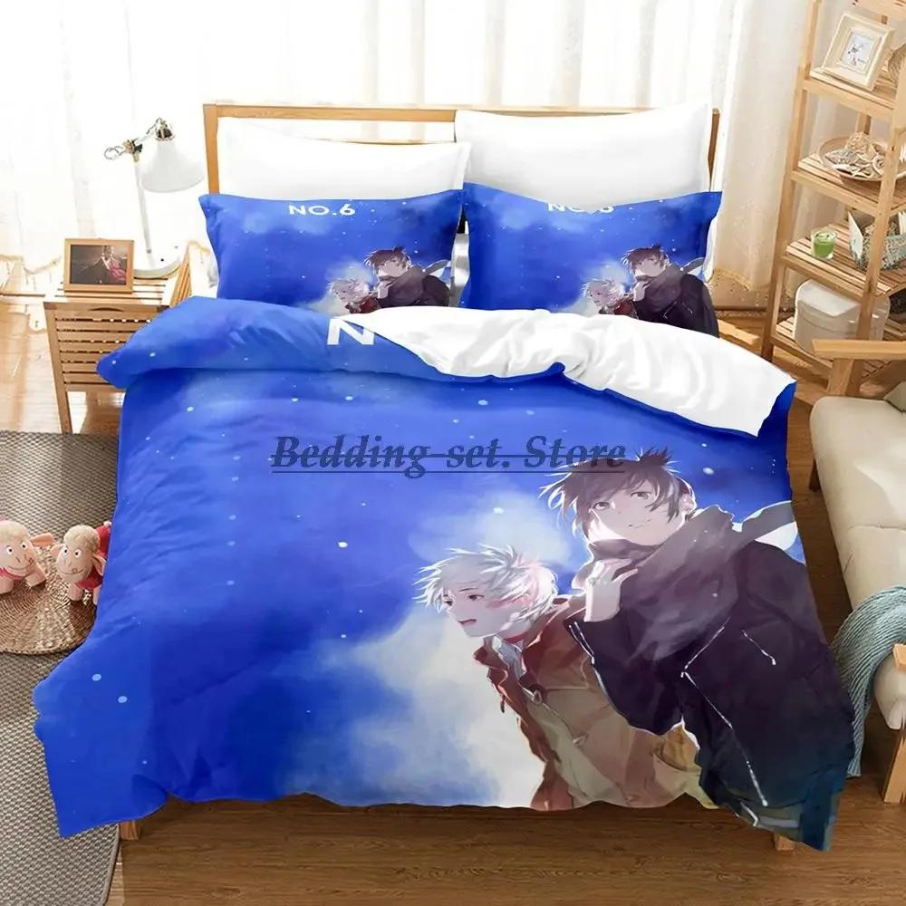 New No.6 Shion Nezumi Bedding Set Single Twin Full Queen King Size Bed Set Aldult Kid Bedroom Duvetcover Set Anime Bed Sheet
