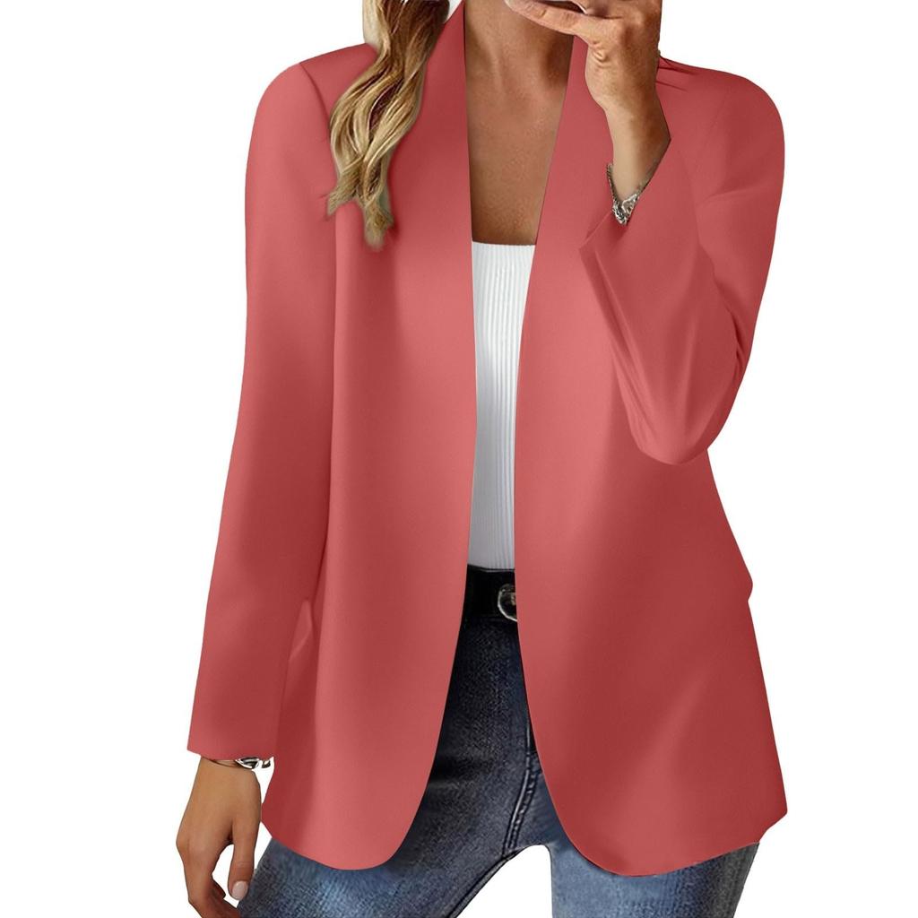 Women's  Fashion  Long Sleeve Open Front  Business Casual Cardigan, Fashion Jacket,