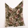 Fashion Printing Flower Tassel Shawl Cotton Viscose Scarf Women Beach Sunscreen Shawl Muslim Hijab Wrap Headscarf