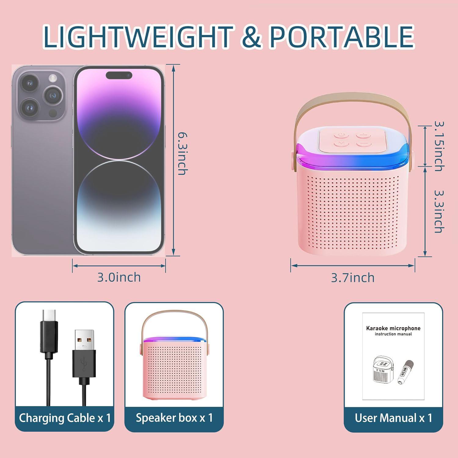 

Мини-караоке-машина 2 микрофона