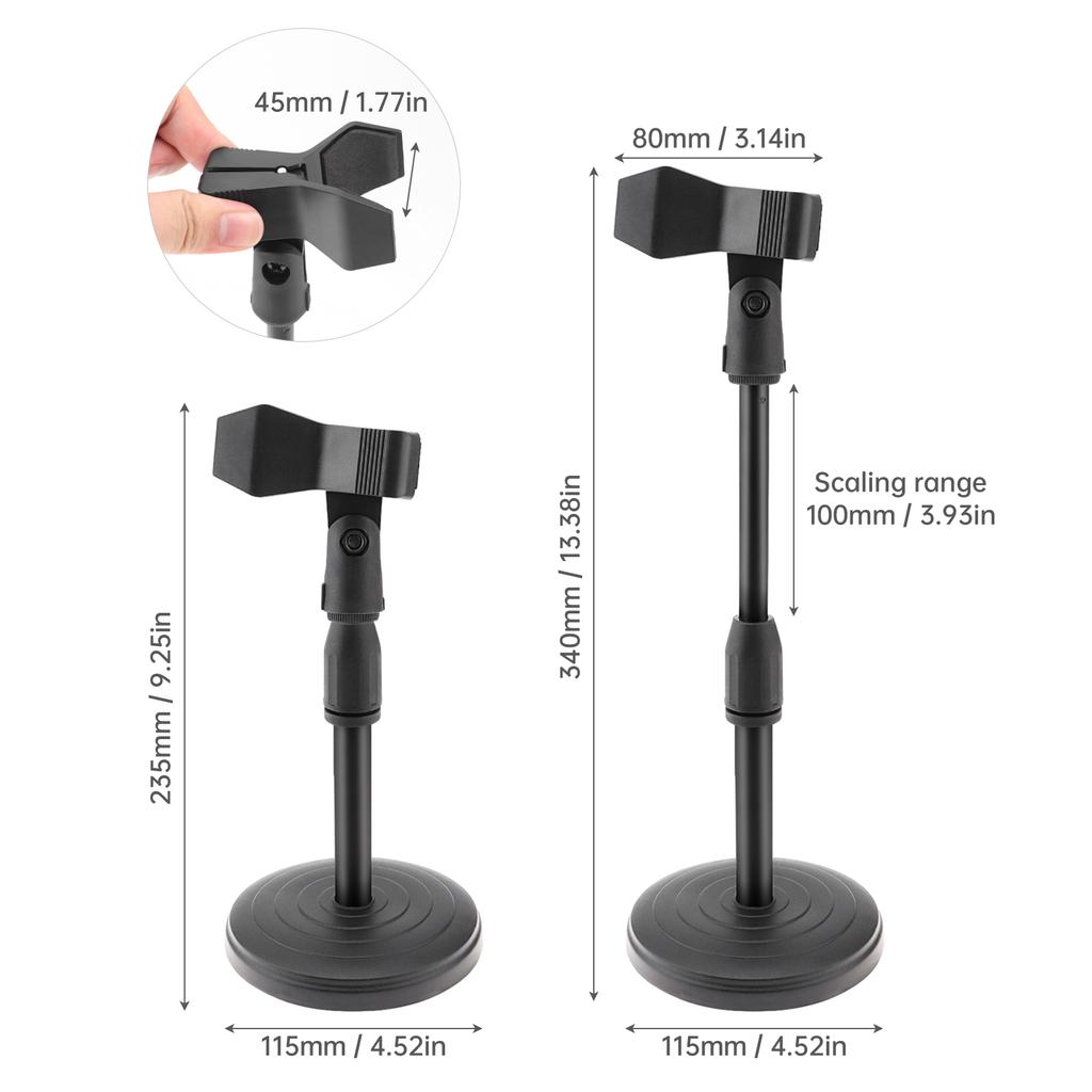 Adjustable Desktop Support Stand Universal Desktop Sound Device Holding Bracket For Daily Placement Use