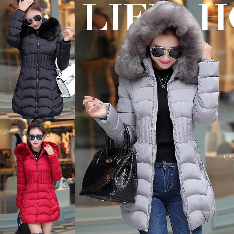 Stylish Winter Ladies Puffer Jacket With Luxurious Fur Hood For Ultimate Warmth