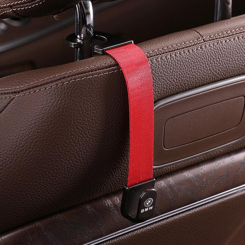 Durable Nylon Car Hooks For Car Rear Seat Back Hanger For BMW 50th Anniversary Series X1 X3 X4 X5 X6 X7 F10 F20 F30 G20 G30 F15