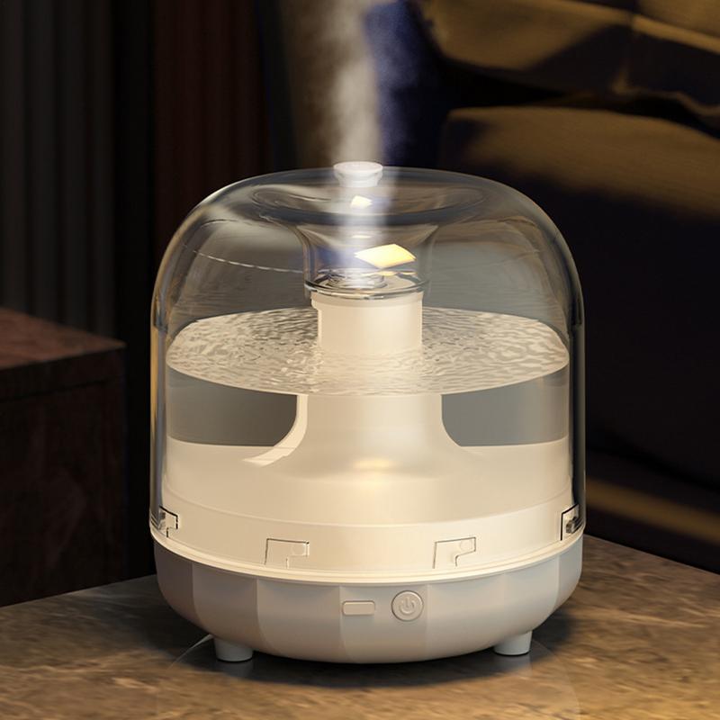 Portable Humidifiers For Bedroom Personal Desktop Ultrasonic Humidifier 500ml Auto Shut-Off Air Humidifiers With Colorful Lights