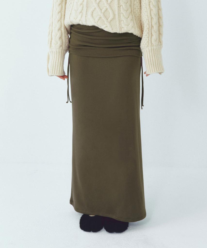 CITTA Every Day Comfort Long Skirt (Fw)_Cts623(Khaki)