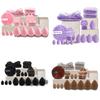 42-Piece Makeup Tool Set, Beauty Blender Makeup Brush Sponge Puff Full Kit