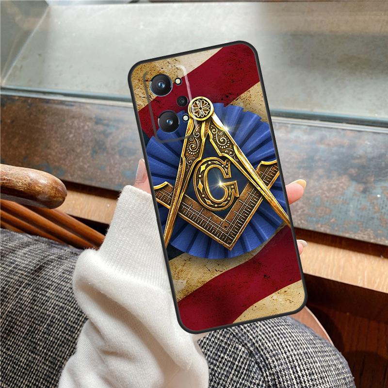 Freemasonry Logo Symbol Case For Realme 15 Pro GT7 GT6 11 12 13 14 Pro Plus C55 C51 C53 C35 C33 C61 C65 C67 C71 C75
