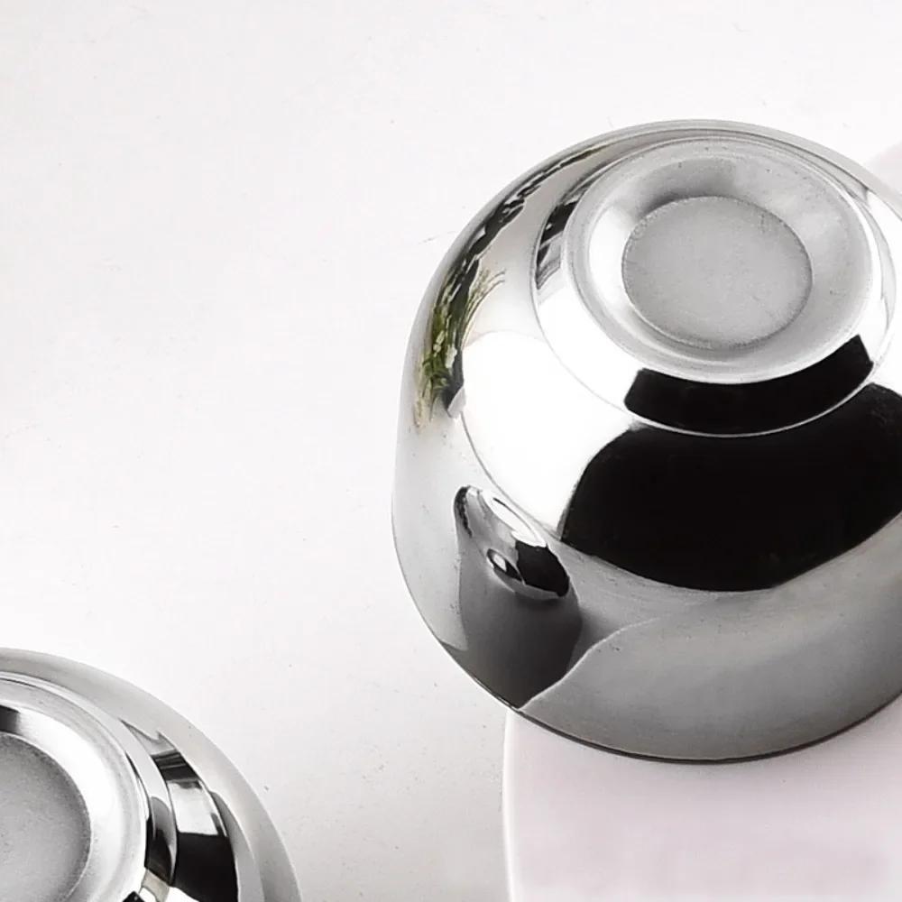 Multi-function 100/150 ML Stainless Steel Cup Double Layer Smooth Beer Cup Thicken Shaving Mug