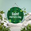 2D Flat 20cm szczęśliwy dzień św. Patryka kapelusz drewniany wiszący na ścianę dekoracja - balon samochodowy uniwersalny drewniany wisiorek świąteczny, dekoracja domu, powitalny znak na imprezę