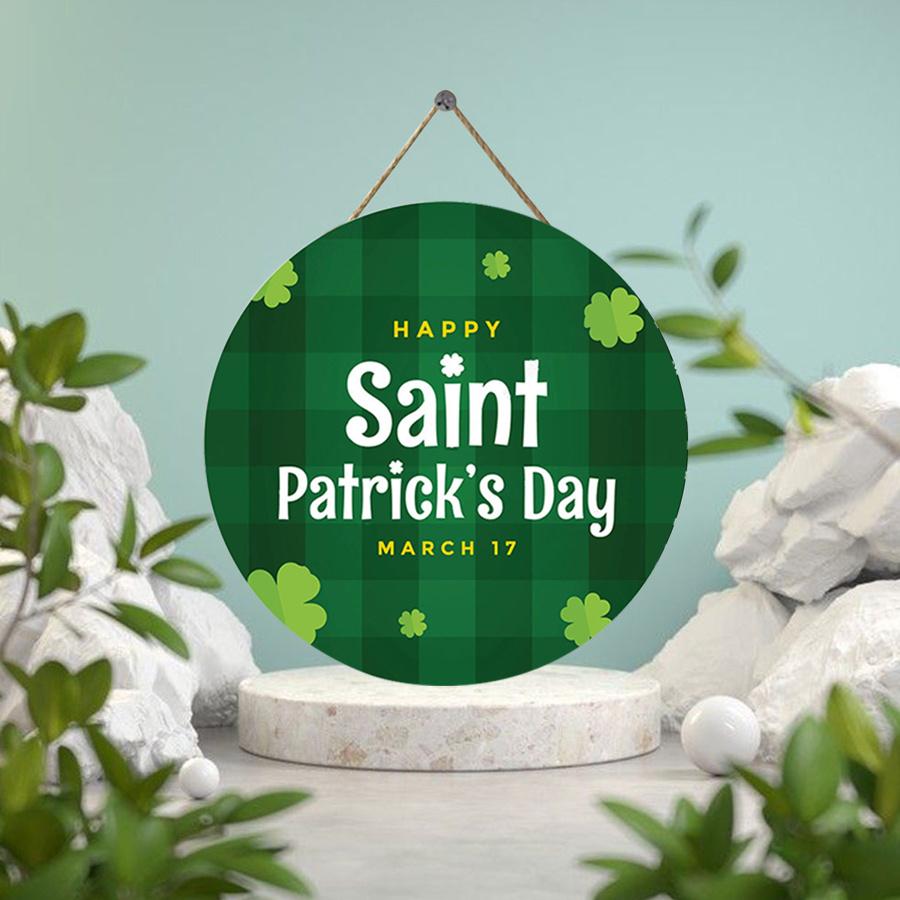 2D Flat 20cm szczęśliwy dzień św. Patryka kapelusz drewniany wiszący na ścianę dekoracja - balon samochodowy uniwersalny drewniany wisiorek świąteczny, dekoracja domu, powitalny znak na imprezę