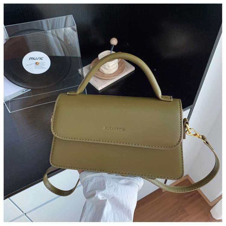 2025 new niche high-end handbag bag women's fashion retro messenger bag simple commuter women's shoulder bag