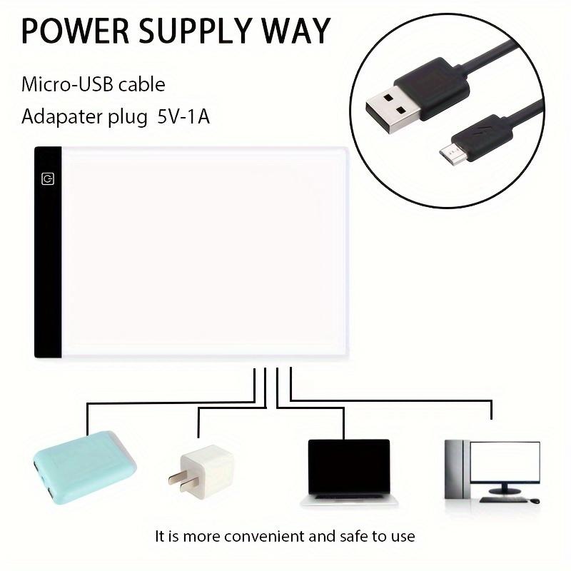 A4 Led Drawing Copy Board Toy To Draw 3 Level Dimmable Painting Tablet Night Light Note Pad Learning Educational Game Light Pad