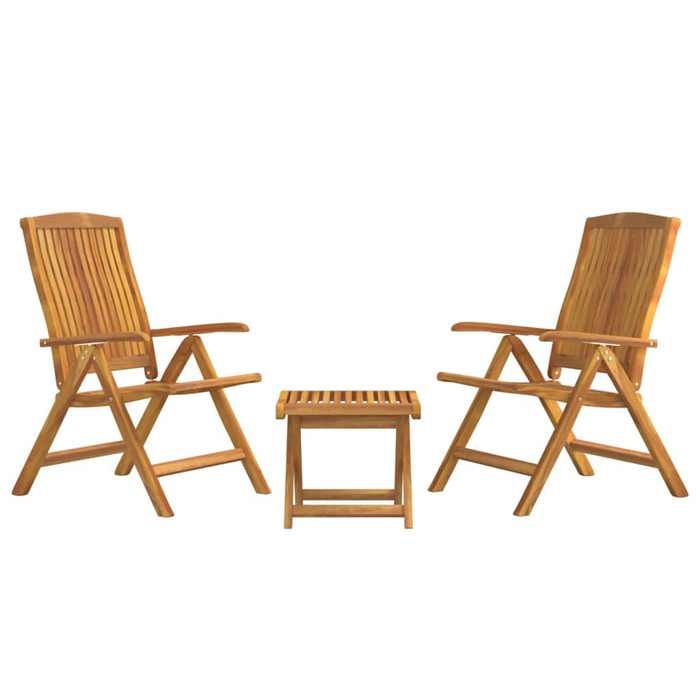 Maison Exclusive - Salon de jardin 3 pcs bois de teck solide