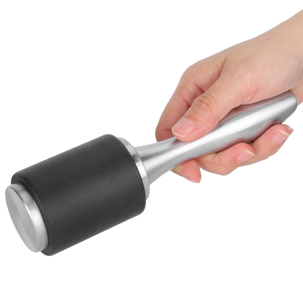 Leather Craft Hammer DIY Handcraft Hand Made Nylon Carving Engraving Punching Tools(Aluminum Alloy Handle SingleHead