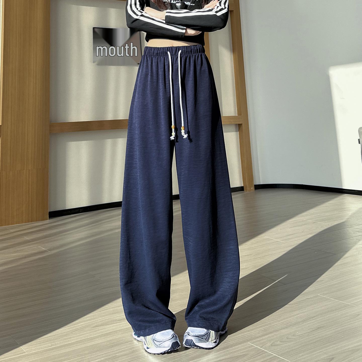 

Spring 2026 High Waist Straight Cropped Wide-Leg Pants – Slimming, Loose Drape Casual Fit for Women, Petite & Regular Sizes Available. Extra Large