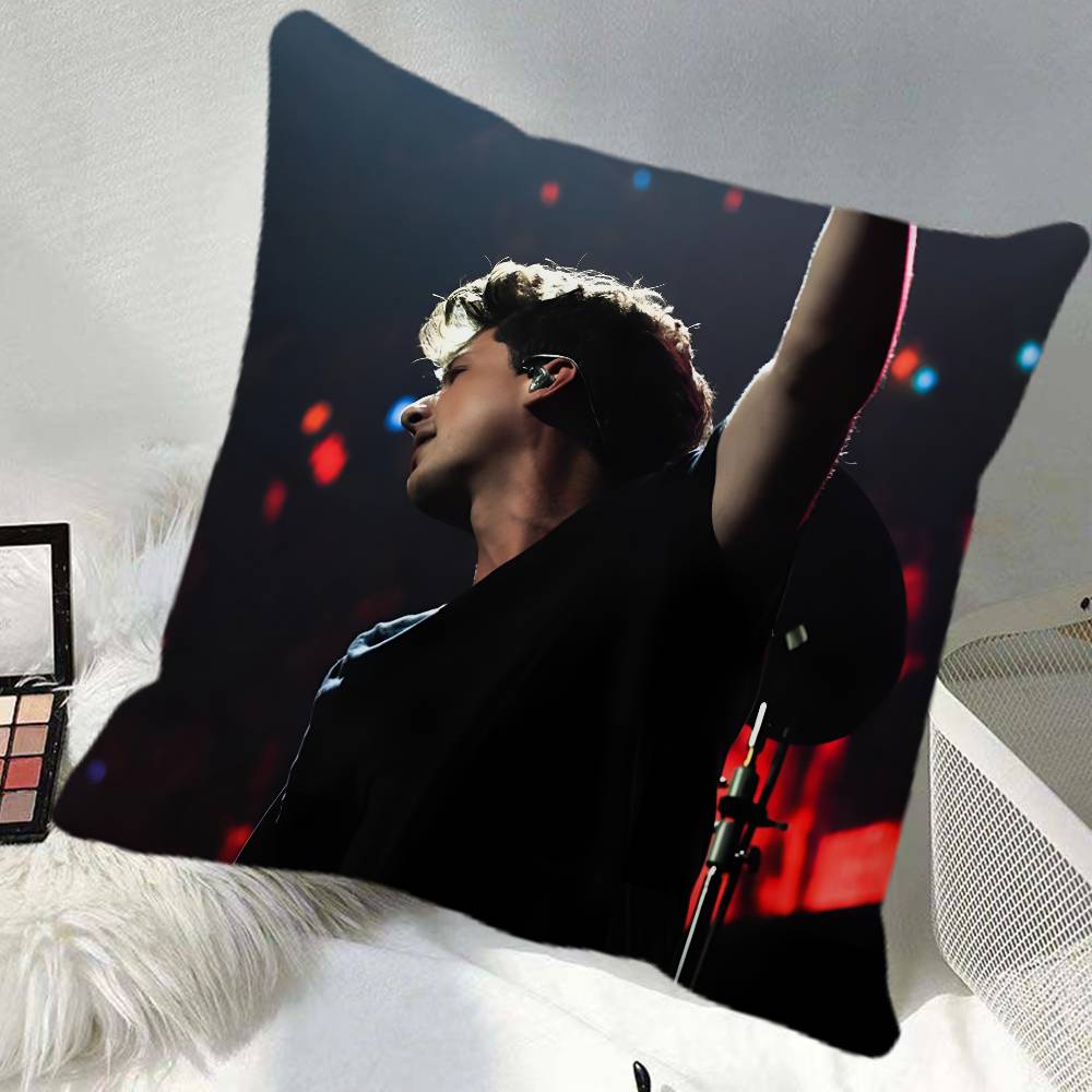 Singer Cool CCharlie Puth Pillow Case Square Pillow Bedroom Sofa Leisure Comfort Cushion Car Home Decoration