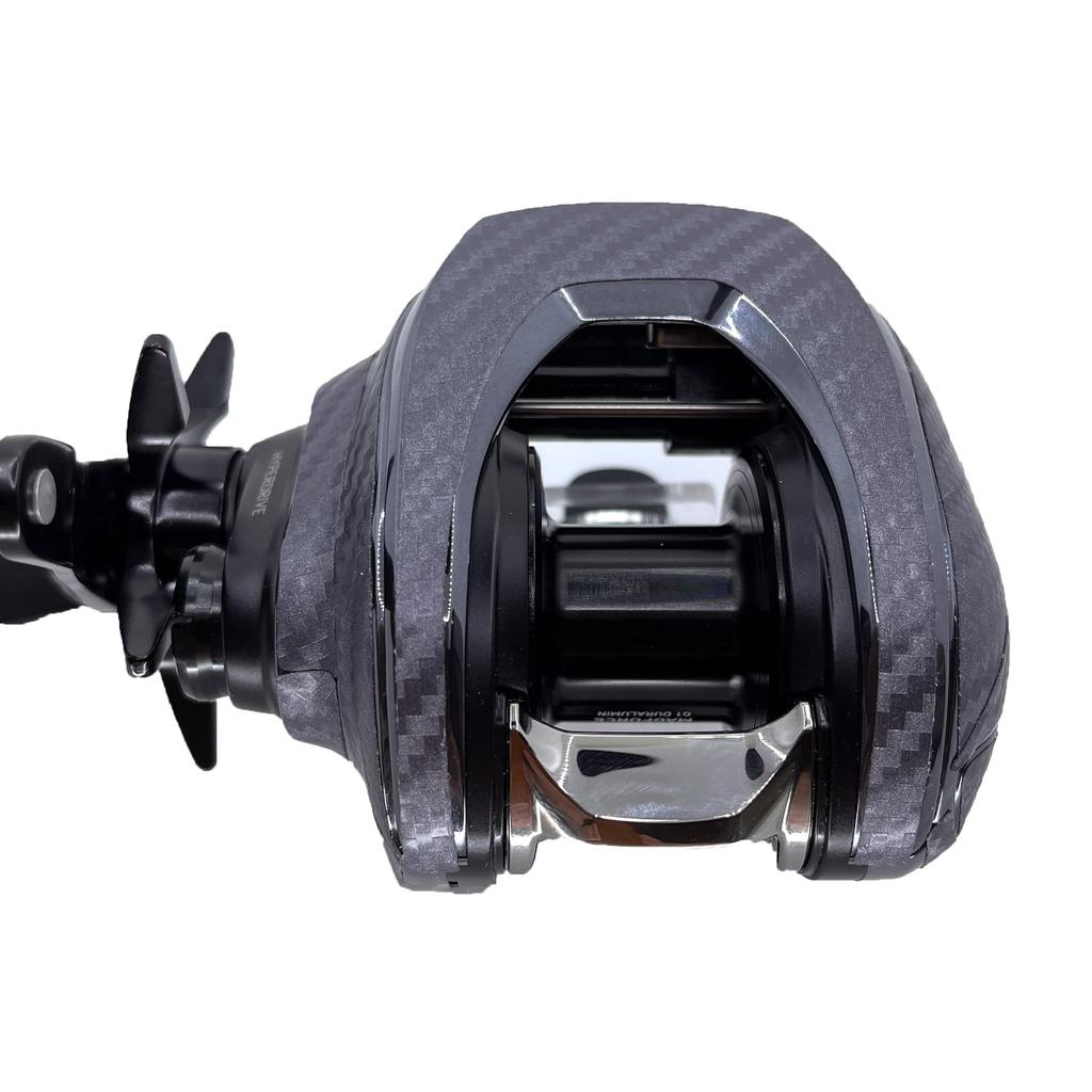 CUSTOM Custom Decal for YOROI 23IMZ 200 Baitcasting Scratch Protection SEAT.JP Reel, (Silver, Left-Handed)