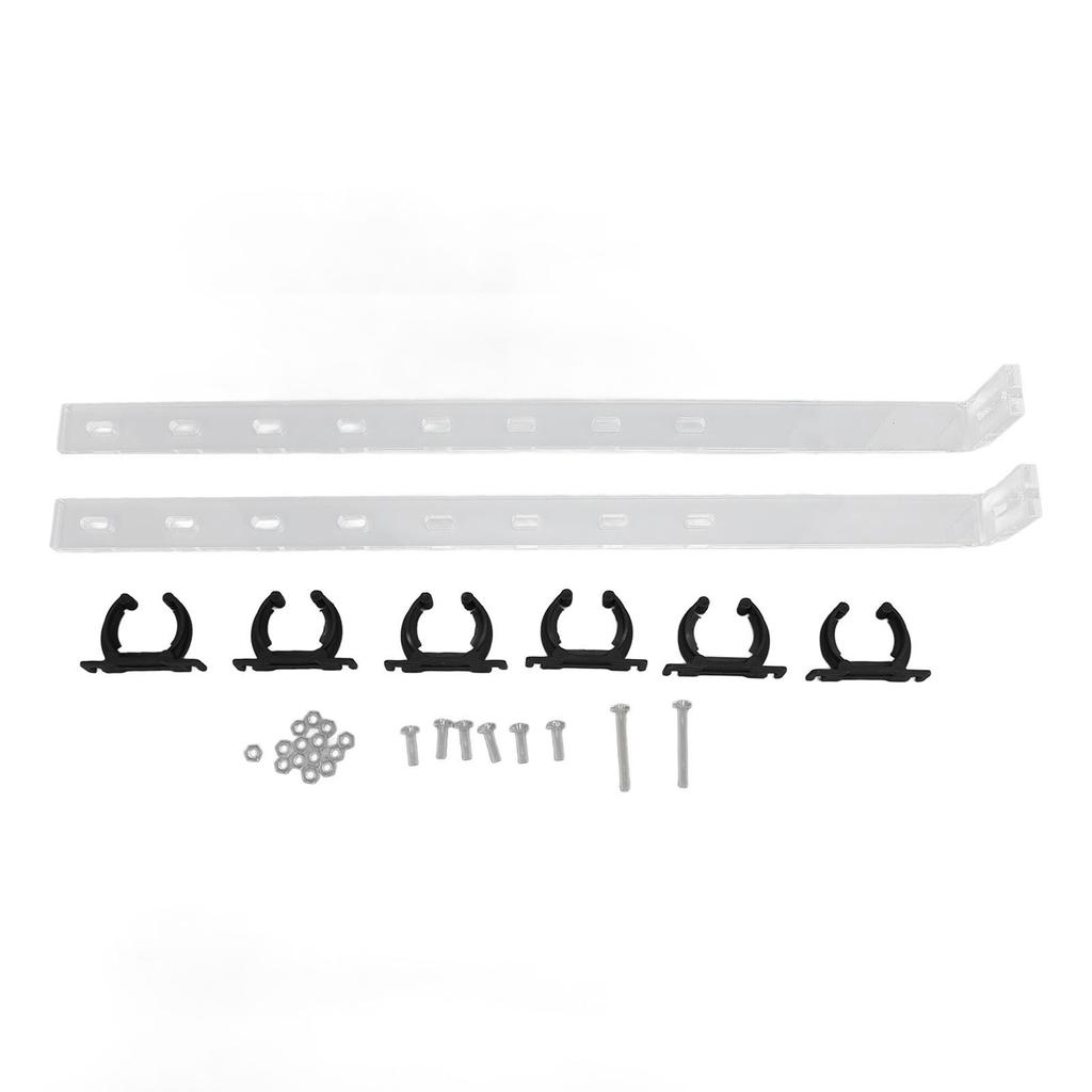 2Pcs Aquarium Light Holder Adjustable Acrylic Transparent Easy Installation Fish Tank Light Riser Stand Bracket for