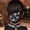 Camellia Black Butterfly Hair Bun Maker - Versatile Douyin-Style Twist Clip for Women