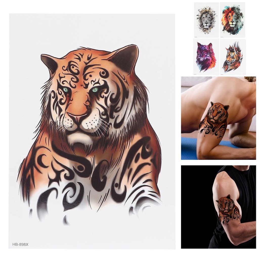 Animal Pattern Temporary Tattoo Sticker Men Waterproof Tattoo Sticker Accessory