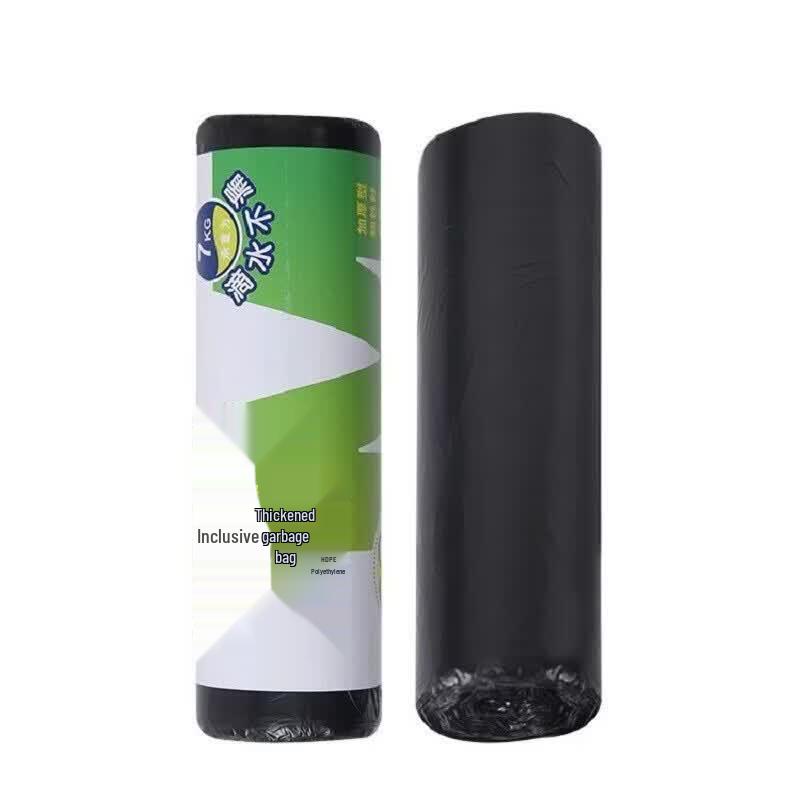 M&G 50x60cm Black Thickened Flat-Mouth Garbage Bags, 10 Rolls