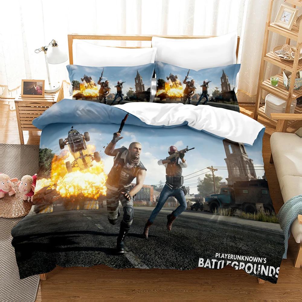 Comforter 3D Game Players Comforter Boys Teens King Bedding Set Bedroom Decor For Youth Man Gamer Room Decor