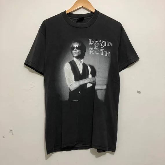 Vintage David Lee Roth Rock Music Tshirt All Size S to 5XL UR621 Unisex T-Shirt M