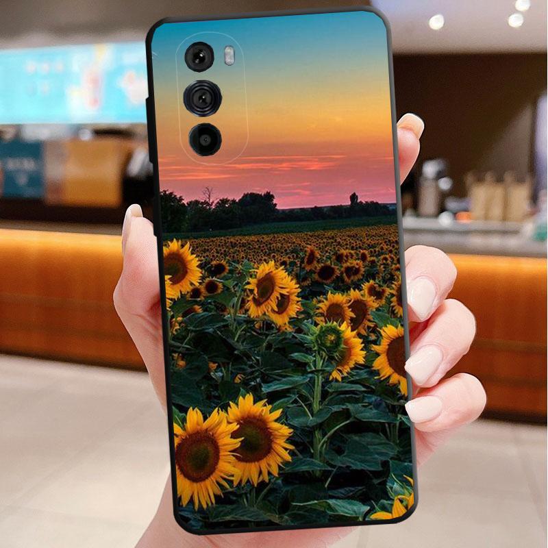 

Phone Case For Motorola Edge 50 40 Pro 60 50 40 30 Ultra Neo Fusion Moto G85 G72 G53 G54 G84 G13 G32 Beautiful Flower sunflower Moto G32