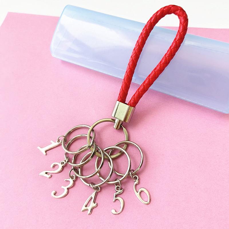 Leather Rope Digital Keychain: Versatile Keyring for Men, Women, Cars, and Hotel Rooms