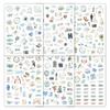 For Wedding Plan Scrapbooking DIY Decor 6sheet Wedding Bliss Stickers Romantic Wedding Theme Self-Adhesive Journal Sticker