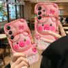 Phone case: 2D flat, suitable for Samsung Galaxy A34 A35 M05 M06 S20 S22 S21 FE Plus 5G protective case, pink pig, perfect Christmas and Halloween hol