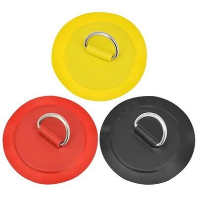 8cm D-Ring Patch Stand Up Paddle Ring Patch Round Shape D-Ring PVC Patch Seawater Resistant for Inflatable Boat Kayak