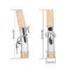 2 Stück Saxophon gebogener Hals und gerader Hals Messingbeschläge Instrumententeile