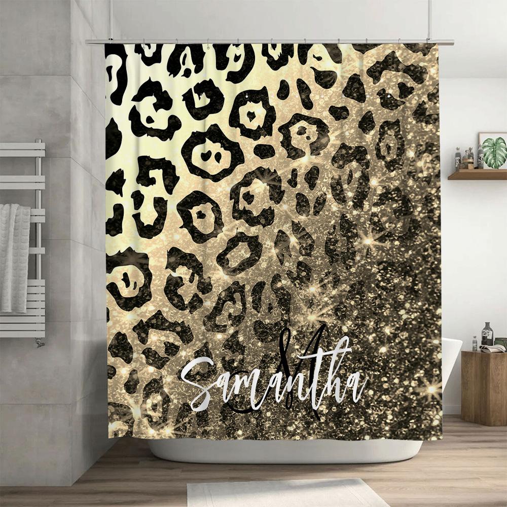 Luxury Printed Shower Curtains: Red Floral Rose Waterproof Bath Room Decor Privacy Curtain for Home Decoration Size Customizable