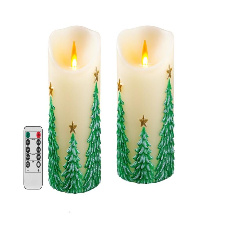 Embossed LED electronic candles, paraffin candles, flickering flames, wedding romantic confession, birthday romantic electronic