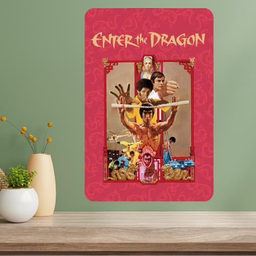Enter the Dragon Classic Movie Metal Poster Sign 20x30cm（7.8x11.8inch）