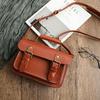 Vintage Cambridge Bag Genuine Leather Women Messenger Bag Natural Real Cowhide Versatile Simple Shoulder Bags