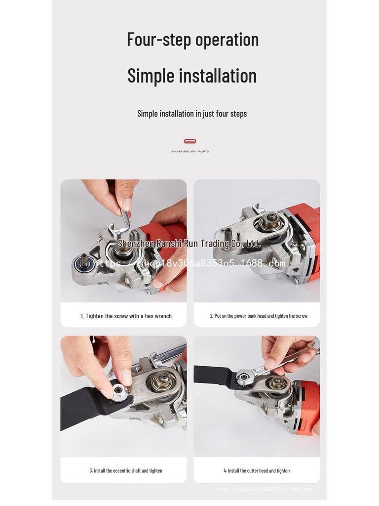 Universal Angle Grinder Conversion Kit: Multifunctional Electric Chisel & Grooving Tool for Woodworking