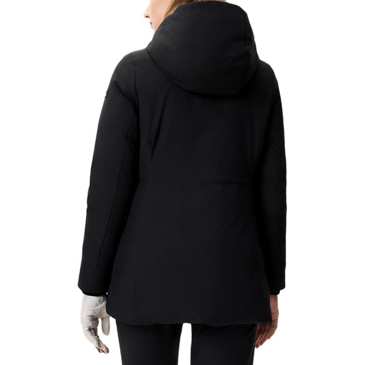 FILA Comfortable Fashionable Versatile Warm Down Jacket Women Outerwear Black A11W515907F-BK