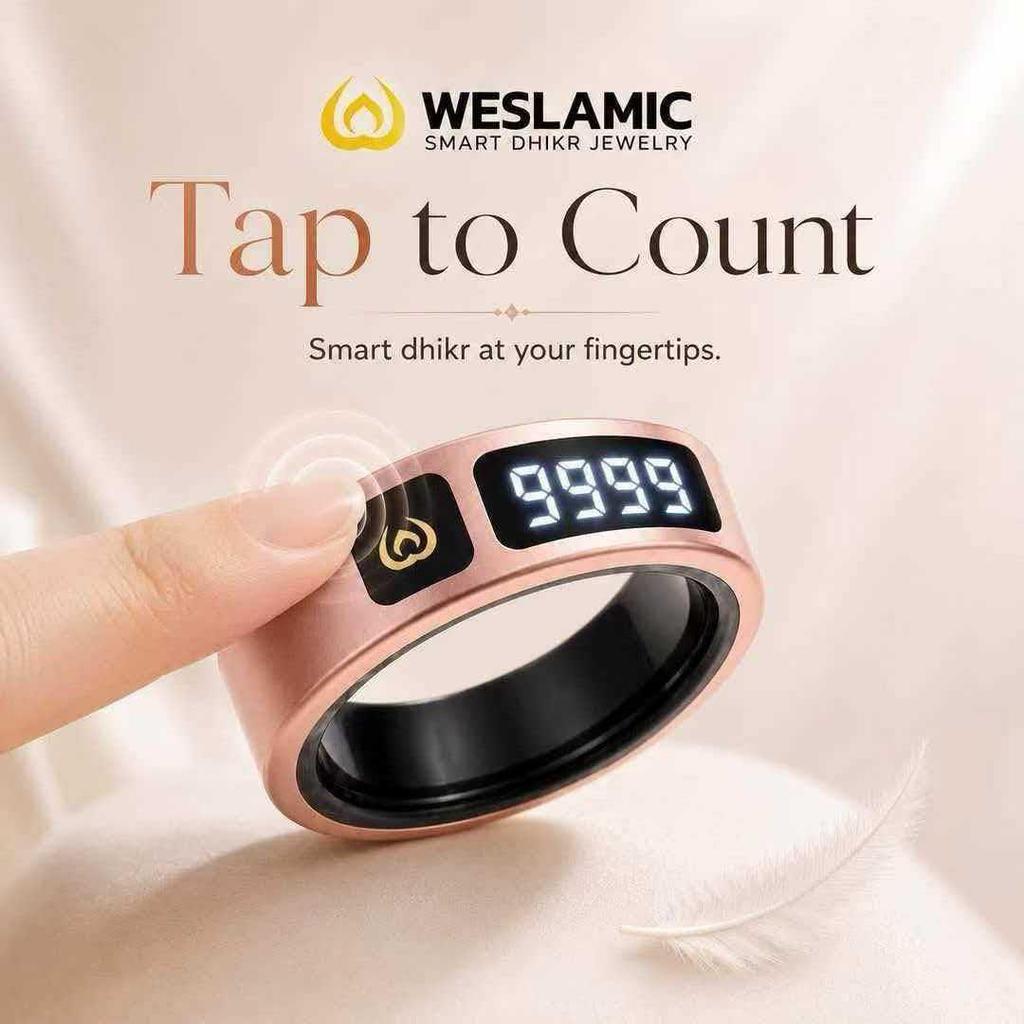 Smart Bluetooth Ring Counter: Vibrating Reminder & Timer