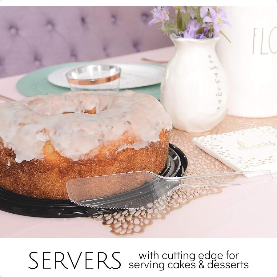 

Disposable Plastic Serving Utensils Set of 48 12 Spoons 12 Forks 12 Knives 12 Sifting Spoons Clear Heavyweight United States