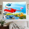 Train Adventure: Titipo's Journey Large Wall Tapestry,Ideal for Office Backdrops, Holiday Gifts, Home Decor (Living Room, Bedroom, Dorm, Parties), and