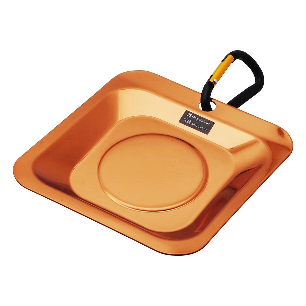 SK Mug Plate Magnetic Short 2 Mini Aya Orange W80×H80×D17mm MGT2-130(O)