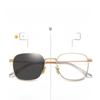 Trendy Plain Glasses For Men Computer Fashion Eyewear Photochromic Anti Blue Light Eyeglass Frame