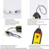 WJL-6000 Freon Leak Detector Audible & Visual Alarm Fast Response Refrigerant Gas Detector R22 R410A R134A R1234YF Gas Sniffer