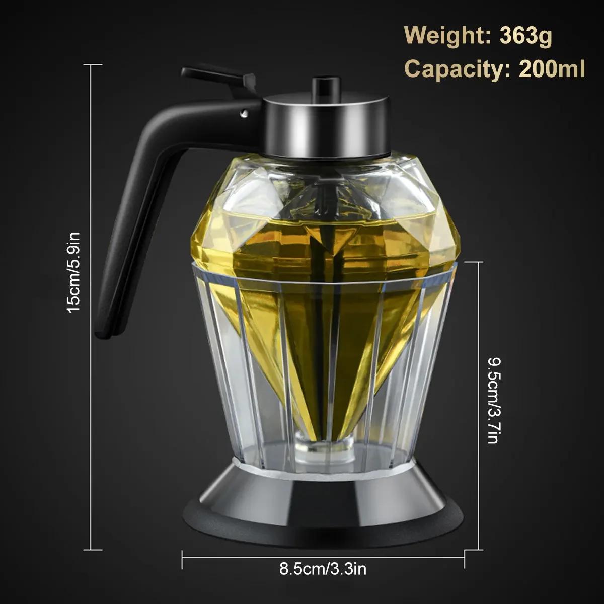 

Oilcan Glass Honey Dispenser Witket Large Capacity Oil Dispenser Multifunctional Oil Bottle Vinegar and Sauce