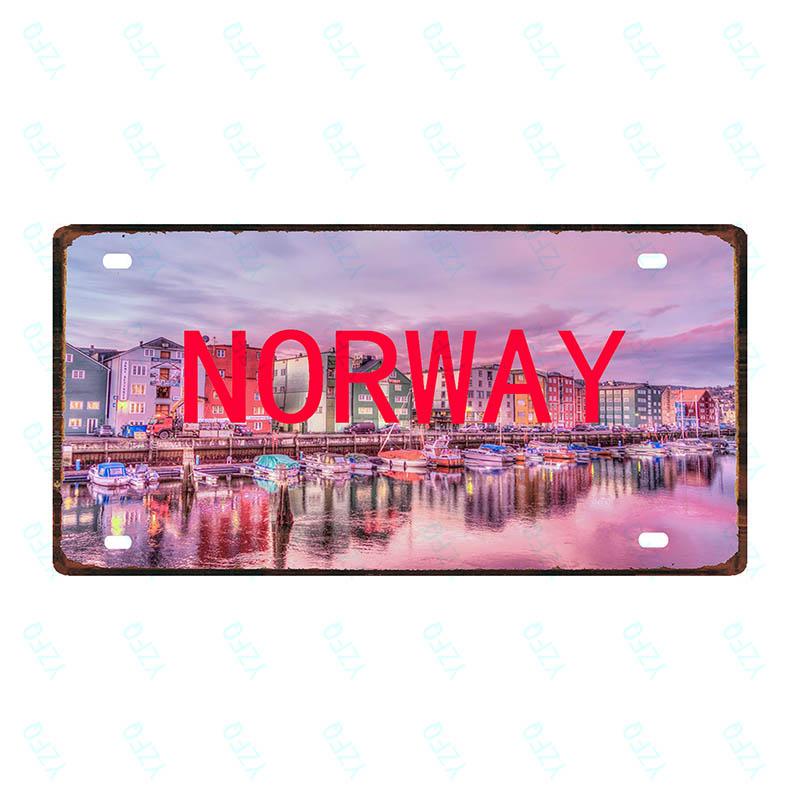 30X15cm City County Sign Plaque Metal Vintage Travel Souvenir Wall Home Cafe Shop Restaurant Decoration  Poster Cuadros DC-0085B