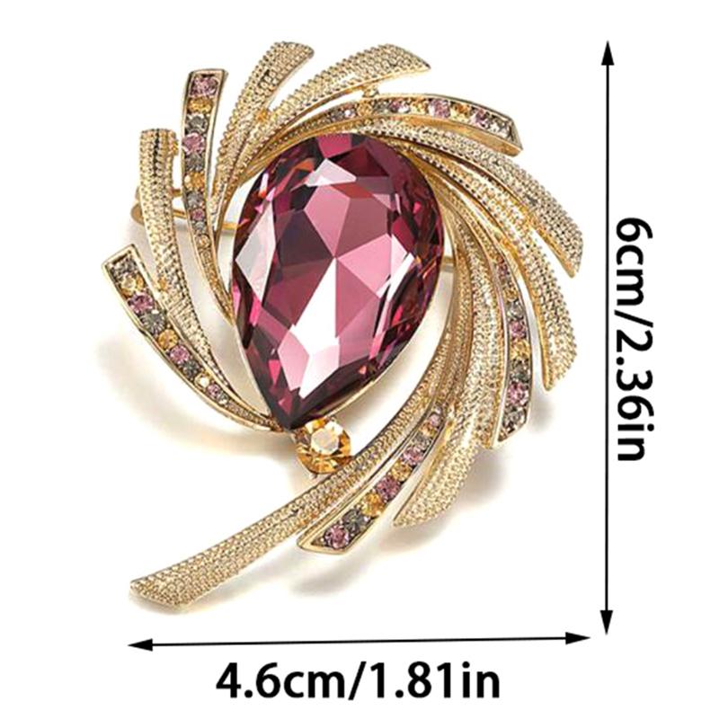 Vintage Brooch Alloy Irregular Corsage Light Luxury  Badges Pin For Women  Jewelry Creative Gift Accessories